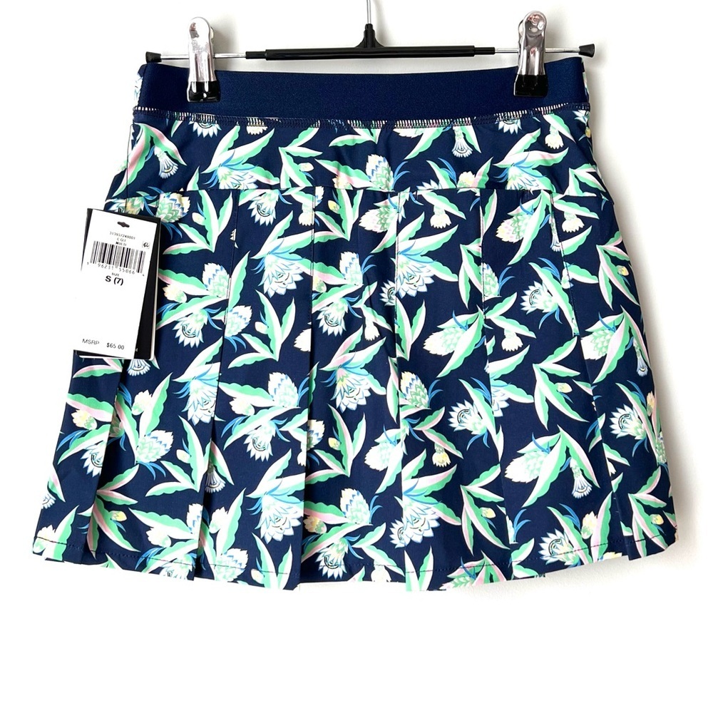 Girls RLX Ralph Lauren Floral Performance Golf/Tennis Skort | S (7) | Navy NWT - Picture 2 of 5